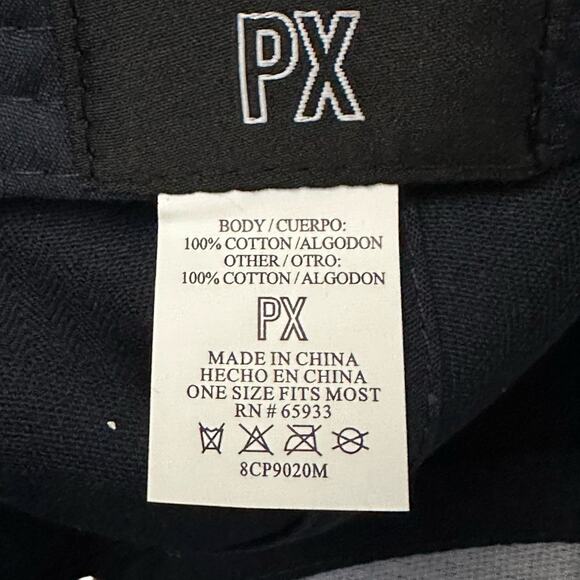 PX 100% Cotton ball cap. One size fits most Navy Adjustable see pictures - Picture 5 of 6